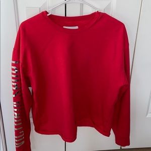 red long sleve shirt